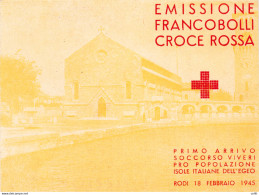 Egeo Occ. Tedesca - Pro Croce Rossa Libretto Commemorativo - Ägäis