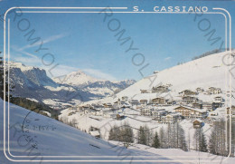 CARTOLINA  C3 S.CASSIANO M.1537,BOLZANO,TRENTINO ALTO ADIGE-DOLOMITI-VAL BADIA-VERSO IL PUTIA M.2874-VIAGGIATA 1990 - Parques & Jardines