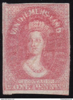 1857 TASMANIA - SG N. 26 - 1d. Pale Red-brown - UNUSED - Andere & Zonder Classificatie