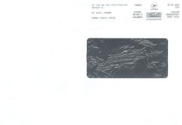 FRANCE - 2024, P0STAL FRANKING MACHINE COVER TO DUBAI. - Briefe U. Dokumente