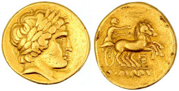 Stater 3./2. Jh. V. Chr. Imitation Der Helvetier Oder Arverner Nach Einem Stater Philipps II. Von Makedonien Aus Magnesi - Gauloises