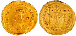 Solidus 527/565, Constantinopel, 9. Offizin. 4,20 G. Vorzüglich. Sear 137. - Byzantinische Münzen