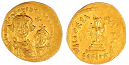 Solidus 616/625 Constantinopel. 4. Offizin. Büsten Von Heraclius Und Heraclius Constantin, Darüber Kreuz/Stufenkreuz. 4, - Byzantium