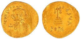 Solidus Zu 23 Siliquae 651/654 Constantinopel, 1. Offizin Mit Mzst.-Angabe BOΓK (in Ligatur). 4,26 G. Sehr Schön/vorzügl - Byzantines