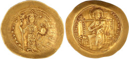 Histamenon Nomisma 1059/1067. Kaiser Steht V.v. Mit Labarum Und Kreuzglobus/Christus Thront V.v. 4,38 G. Stempelstellung - Byzantine