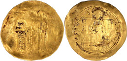 Hyperpyron 1118/1143. Kaiser Steht Neben Maria/Christus Thront V.v. 4,26 G. Sehr Schön Exemplar Naumann Auktion 125, Nr. - Byzantine