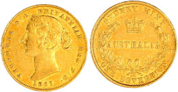 Sovereign 1867, Sydney. 7,98 G. 917/1000. Sehr Schön/vorzüglich, Kl. Randfehler. Krause/Mishler 4. - Otros & Sin Clasificación