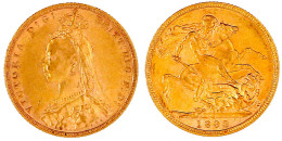 Sovereign 1893 M, Melbourne. 7,99 G. 917/1000. Gutes Sehr Schön, Kl. Randfehler. Spink. 3867C. - Autres & Non Classés