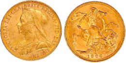 Sovereign 1900 M, Melbourne. 7,99 G. 917/1000. Vorzüglich/Stempelglanz. Spink. 3875. - Sonstige & Ohne Zuordnung