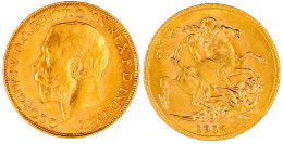 Sovereign 1914 P, Perth. 7,99 G. 917/1000. Vorzüglich/Stempelglanz. Seaby 4001. - Altri & Non Classificati