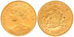 100 Pesos 1952. 20,34 G. 900/1000. Gutes Vorzüglich. Krause/Mishler 175. - Chili