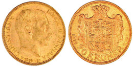 20 Kronen 1914 VBP. 8,96 G. 900/1000. Vorzüglich. Hede 1A. Friedberg 299. - Dänemark