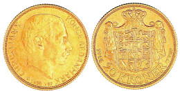 20 Kronen 1914 VBP. 8,96 G. 900/1000. Prägefrisch, Fast Stempelglanz. Hede 1A. Friedberg 299. - Dinamarca