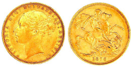 Sovereign 1878 Drachentöter. 7,99 G. 917/1000. Fast Vorzüglich. Spink. 3856A. - Altri & Non Classificati