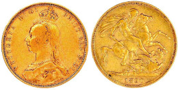 Sovereign 1890 Sehr Schön. Spink. 3866B. - Andere & Zonder Classificatie