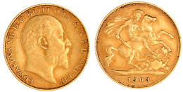 1/2 Sovereign: 1903. 3,99 G. 917/1000. Sehr Schön. Seaby 3974. - Sonstige & Ohne Zuordnung