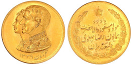 Goldmedaille Zu 4 Pahlevi SH 1339 = 1960. Auf Den Geburtstag Des Kronprinzen. 36 Mm; 31,84 G. 900/1000. Fast Stempelglan - Iran
