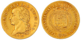 20 Lire 1818 AL/L, Adlerkopf. Turin. 6,45 G. 900/1000. Sehr Schön. Krause/Mishler 114. Friedberg 1129. - Andere & Zonder Classificatie