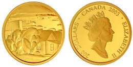 200 Dollars 2003. Houses Von Lionel Lemoine Fitzgerald. 17,135 G. 917/1000. Im Originaletui Mit Zertifikat Und Umverpack - Canada