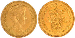 5 Gulden 1912. 3,36 G. 900/1000. Fast Vorzüglich. Krause/Mishler 151. Friedberg 350. - Otros & Sin Clasificación