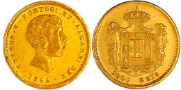 1000 Reis 1855. 1,78 G. 917/1000. Gutes Vorzüglich. Krause/Mishler 495. - Portugal