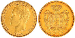 10000 Reis 1881 17,74 G. 917/1000 Vorzüglich. Friedberg 152. Krause/Mishler 520. - Portugal