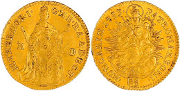 Dukat 1753 KB, Kremnitz. Stehende Königin/Madonna. 3,47 G. Sehr Schön/vorzüglich. Herinek 246. Friedberg 180. - Gouden Munten