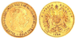 10 Kronen 1905. 3,39 G. 900/1000. Sehr Schön. Herinek 386. Friedberg 422. - Gouden Munten