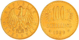 100 Schilling 1929. 23,52 G. 900/1000. Gutes Sehr Schön, Viele Winz. Kratzer. Nile Post 5. Friedberg 520. J. 437. - Monete D'oro