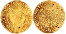 Goldgulden 1507 über Liegende 8 Geschnitten. Schwabach. St. Johannes, Zwischen Den Beinen Brackenkopf/Blumenkreuz, In De - Andere & Zonder Classificatie