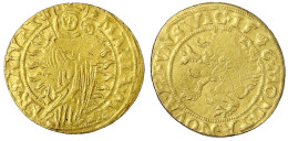 Goldmedaille Von Den Stempeln Des Mariengroschen 1546. 3,97 G. Die RFA Ergab 999/1000 Gold, 0,09/1000 Kupfer. Sehr Schön - Autres & Non Classés