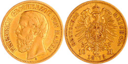 10 Mark 1873 G. Sehr Schön. Jaeger 183. - 2, 3 & 5 Mark Silber