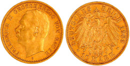 10 Mark 1909 G. Gutes Vorzüglich. Jaeger 191. - 2, 3 & 5 Mark Silver