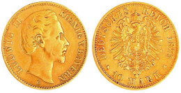 10 Mark 1875 D. Sehr Schön. Jaeger 196. - 2, 3 & 5 Mark Silber