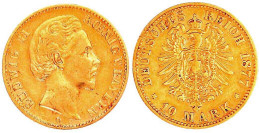 10 Mark 1877 D. Sehr Schön. Jaeger 196. - 2, 3 & 5 Mark Argent