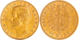 10 Mark 1888 D. Gutes Sehr Schön, Kl. Kratzer. Jaeger 198. - 2, 3 & 5 Mark Plata