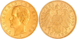 10 Mark 1893 D. Vorzüglich. Jaeger 199. - 2, 3 & 5 Mark Argent