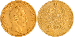 10 Mark 1873 H. Sehr Schön. Jaeger 213. - 2, 3 & 5 Mark Zilver