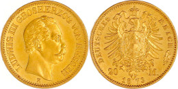 20 Mark 1873 H. Gutes Vorzüglich Aus Erstabschlag. Jaeger 214. - 2, 3 & 5 Mark Zilver