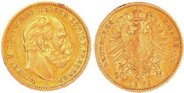 20 Mark 1873 B. Gutes Sehr Schön, Kl. Randfehler. Jaeger 243. - 2, 3 & 5 Mark Argento
