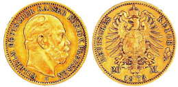 20 Mark 1873 B. Sehr Schön. Jaeger 243. - 2, 3 & 5 Mark Silber