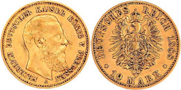 10 Mark 1888 A. Sehr Schön, Leichte Prägebed. Randunebenheiten. Jaeger 247. - 2, 3 & 5 Mark Argent