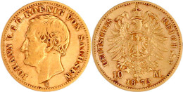 10 Mark 1873 E. Sehr Schön. Jaeger 257. - 2, 3 & 5 Mark Silber