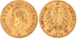 20 Mark 1873 E. Sehr Schön. Jaeger 259. - 2, 3 & 5 Mark Plata