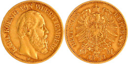 10 Mark 1873 F. Sehr Schön. Jaeger 289. - 2, 3 & 5 Mark Argent