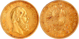 20 Mark 1872 F. Gutes Sehr Schön. Jaeger 290. - 2, 3 & 5 Mark Argent