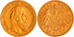 10 Mark 1891 F. Gutes Sehr Schön, Kl. Kratzer. Jaeger 294. - 2, 3 & 5 Mark Silber