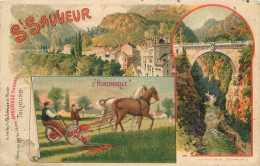 SAINT SAUVEUR - Carte Publicitaire Illustrée Amouroux Frères à Toulouse. - Saint-Sauveur