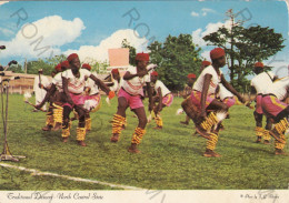 CARTOLINA  C3 NIGERIA-TRADIZIONAL DANCERS-NORTH CENTRAL STATE-VIAGGIATA 1981 - Teramo