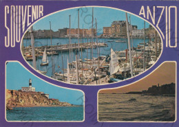 CARTOLINA  C3 ANZIO,ROMA,LAZIO-SOUVENIR-SPIAGGIA,MARE,SOLE,VACANZA,LUNGOMARE,BARCHE A VELA,BELLA ITALIA,VIAGGIATA 1978 - Teramo